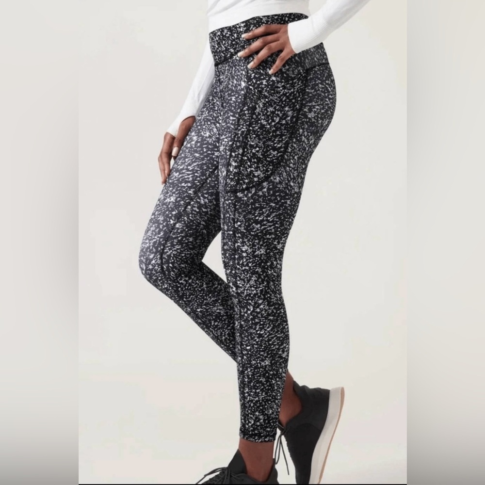 Athleta Monochrome Speckled Leggings Size: XS